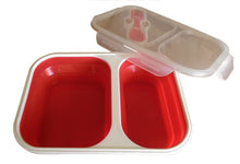 Load image into Gallery viewer, Storage Container - *New* 2 Compartment Collapsible Lunch Box / Entertaining Dish