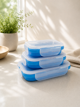 Load image into Gallery viewer, Collapsible Silicone Food Storage Container Combo pack(3 units)