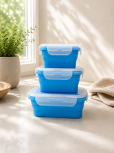 Load image into Gallery viewer, Collapsible Silicone Food Storage Container Combo pack(3 units)