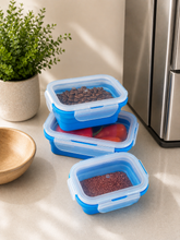 Load image into Gallery viewer, Collapsible Silicone Food Storage Container Combo pack(3 units)