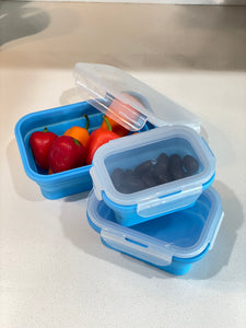 Collapsible Silicone Food Storage Container Combo pack(3 units)