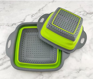 Collapsible over sink Colander Combo Pack