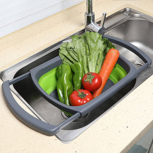 Collapsible over sink Colander Combo Pack